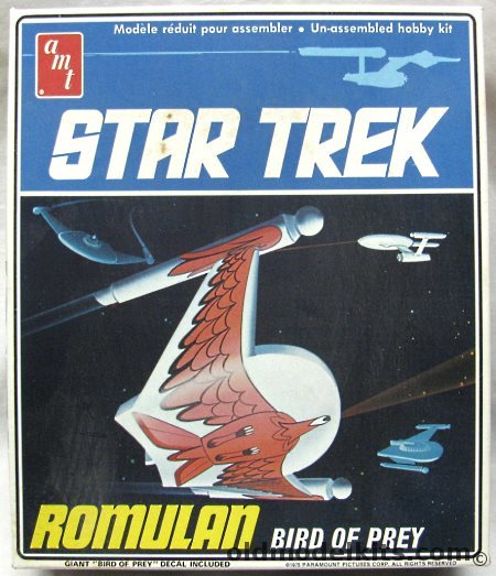 AMT Romulan Bird of Prey from Star Trek TV Series, S957 plastic model kit